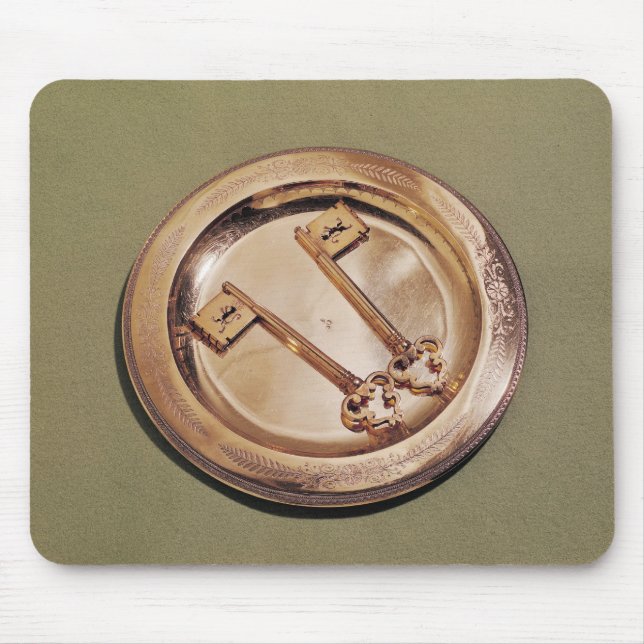 Keys of Ghent on a plate Mouse Pad (Front)