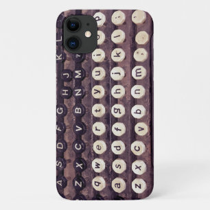 Keys on an Old Typewriter iPhone 11 Case