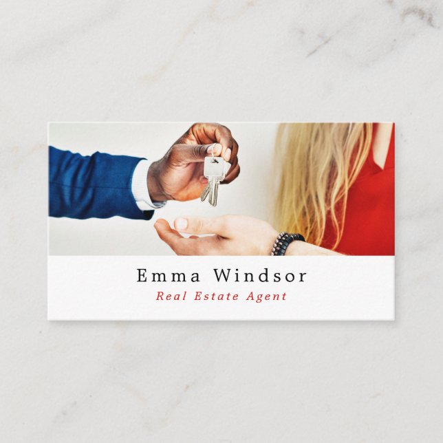 Keys, Realtor, Estate Agent Business Card (Front)