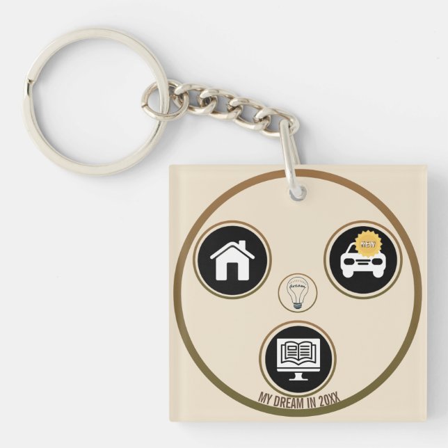 Keys to Dreams – A Personal Meaning Keychain (Front)
