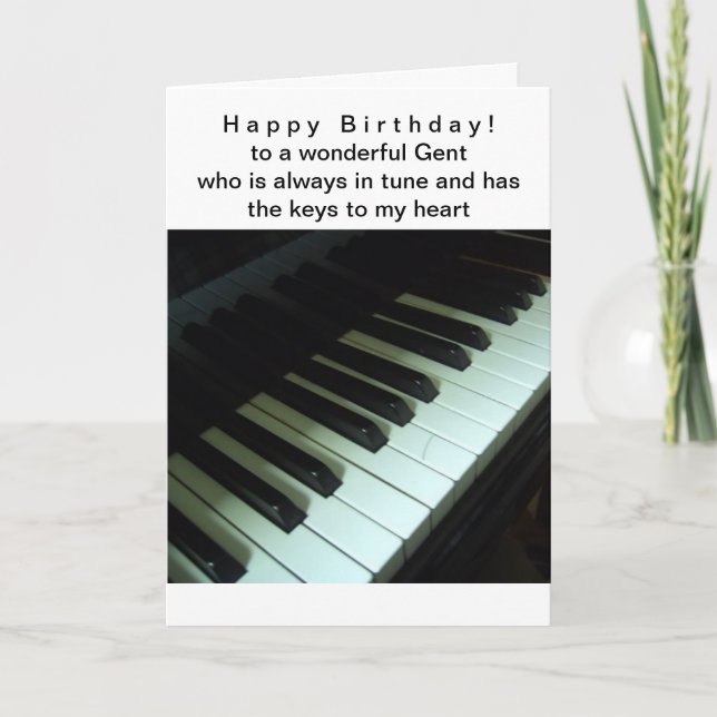 Keys to My Heart Birthday Card (Front)