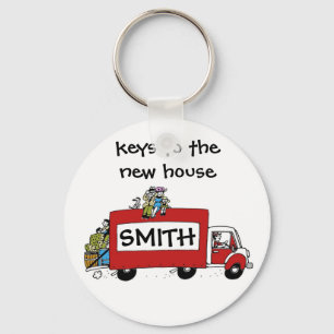 keys to new house, garage, storage key ring