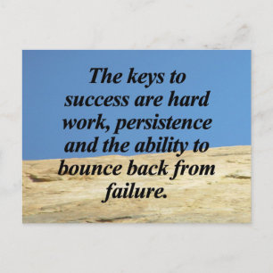 Keys to Success Postcard