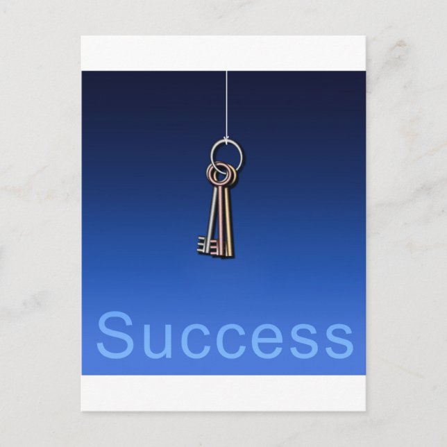 Keys to Success Postcard (Front)