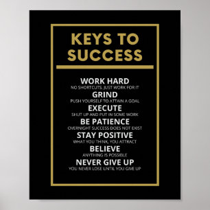 Keys To Success Poster