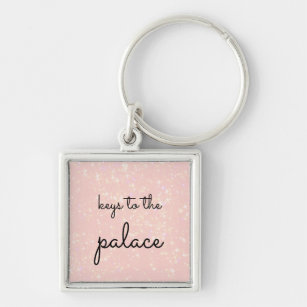 Keys to the Palace Girly Pink Keychain