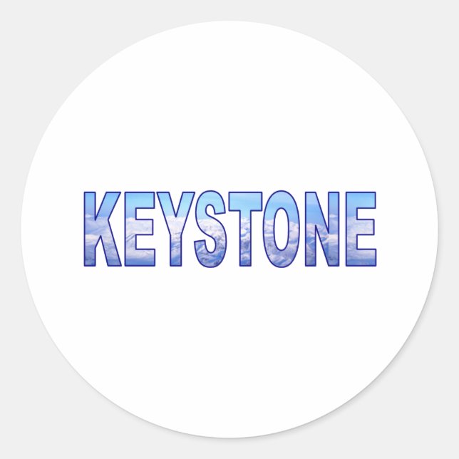 Keystone, Colorado Classic Round Sticker (Front)