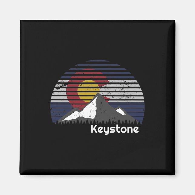 Keystone, Colorado Mountain Town  Magnet (Front)