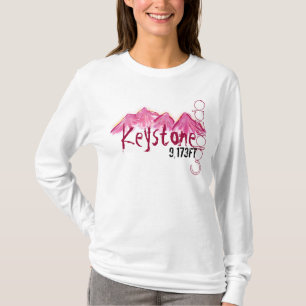 Keystone Colorado pink mountain hoodie T-Shirt