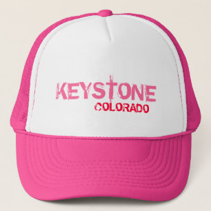 Keystone Colorado simple pink hat