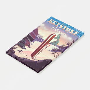Keystone, Colorado Ski vintage style poster. Post-it Notes