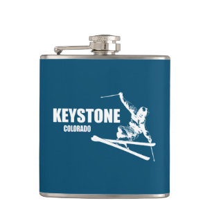 Keystone Colorado Skier Hip Flask
