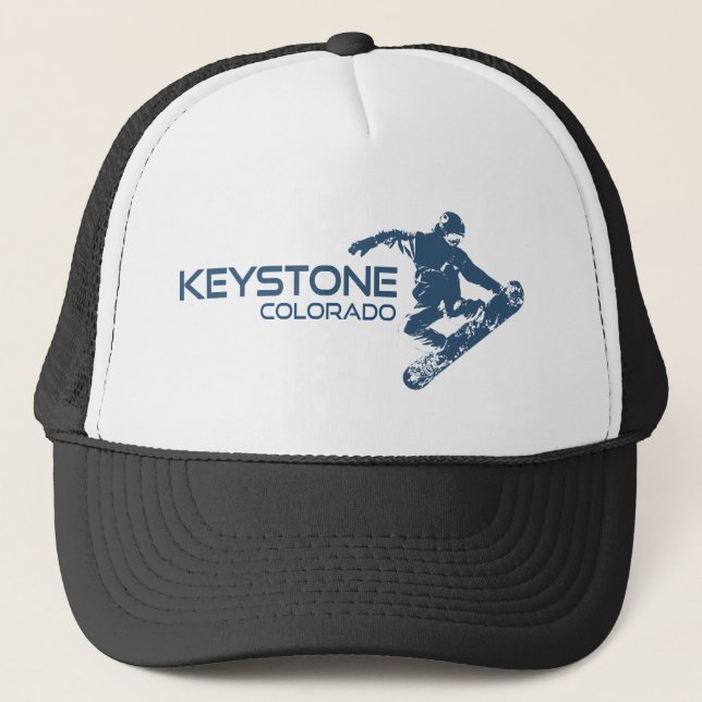 Keystone Colorado Snowboarder Trucker Hat (Front)