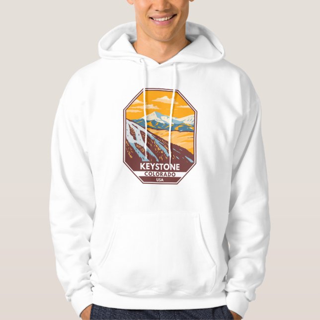 Keystone Colorado Winter Ski Area Hoodie (Front)