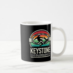 Keystone Snowboarding Retro Colorado Mountain Snow Coffee Mug