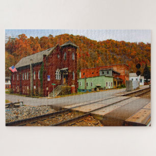 Keystone West Virginia.Christmas Greetings Jigsaw Puzzle