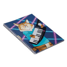 Keytar Cat Notebook