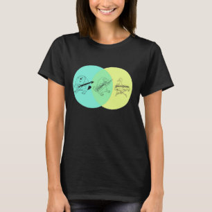 Keytar Platypus Venn Diagram T-Shirt