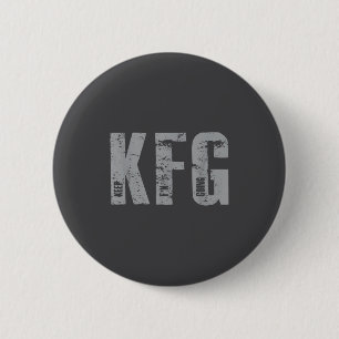 Kfg Keep F'n Going Military Style 6 Cm Round Badge