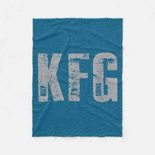 Kfg Keep F'n Going Military Style Fleece Blanket