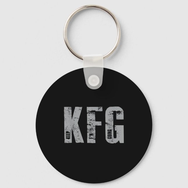 Kfg Keep F'n Going Military Style  Key Ring (Front)