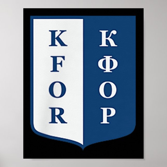 Kfor Kosovo Force Joint Peacekeeping Operation Yug Poster (Front)