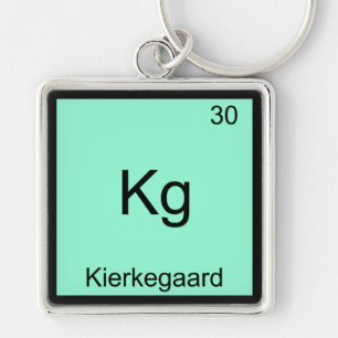 Kg - Kierkegaard Funny Element Chemistry Symbol T Key Ring