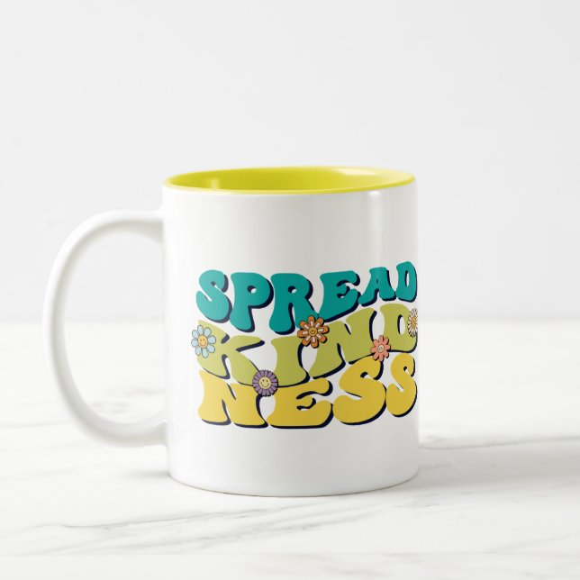 KGroovy Mugs | Spread Kindness Ceramic Mugs (Left)