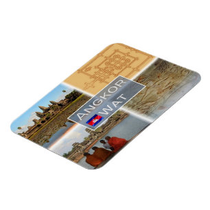 KH Cambodia - Angkor Wat - Vishnu - Magnet