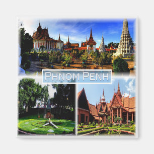 KH Phnom Penh - Silver Pagoda - Royal Palace - Magnet