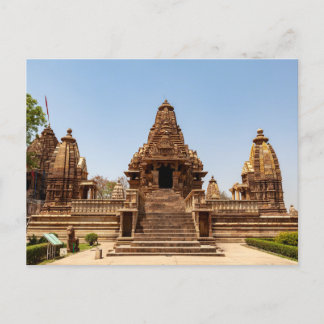 Khajuraho Temple in Madhya Pradesh India Postcard