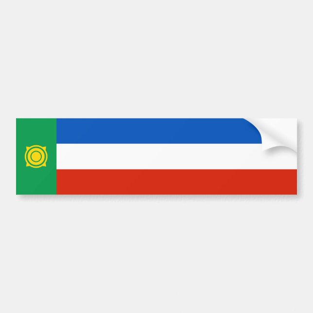 Khakassia Flag Bumper Sticker (Front)