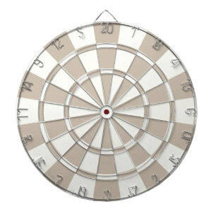 Khaki And White Dartboard