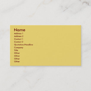 Khaki Business Card