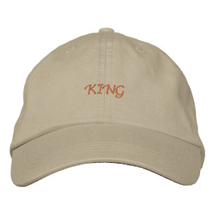 Khaki Cap with Regal "King" Accent