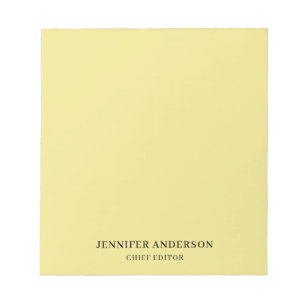 Khaki Colour Professional Modern Plain Minimalist Notepad