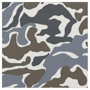 Khaki Grey Camo Military Fabric