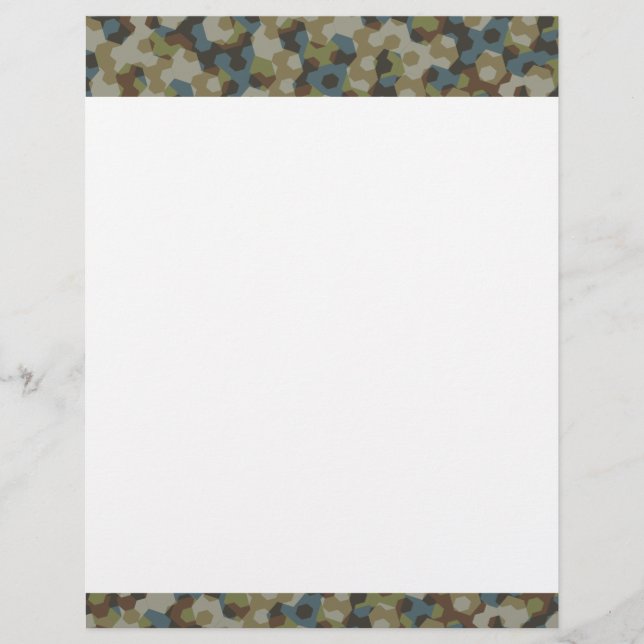 Khaki hexagon camouflage flyer (Front)