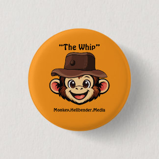 Khaki Macaque Monkey Button - The Whip