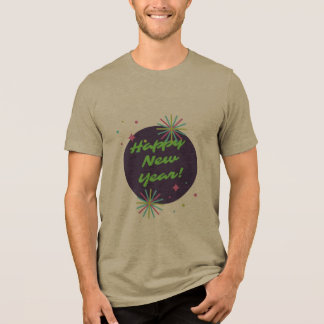 khaki New Year  Tri-Blend Shirt