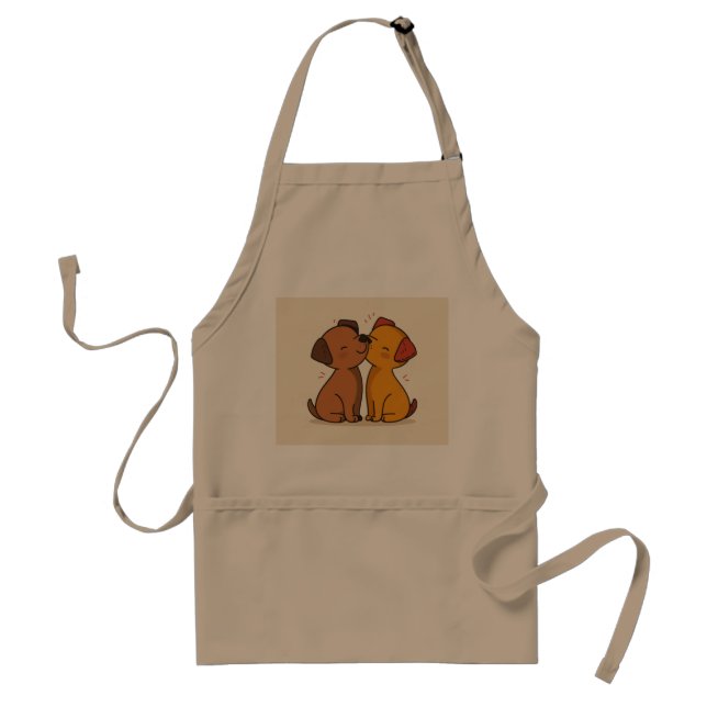 Khaki Puppy Standard Apron (Front)