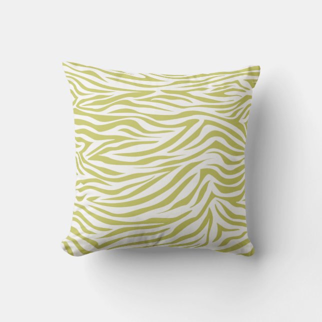 Khaki Safari Zebra Cushion (Front)