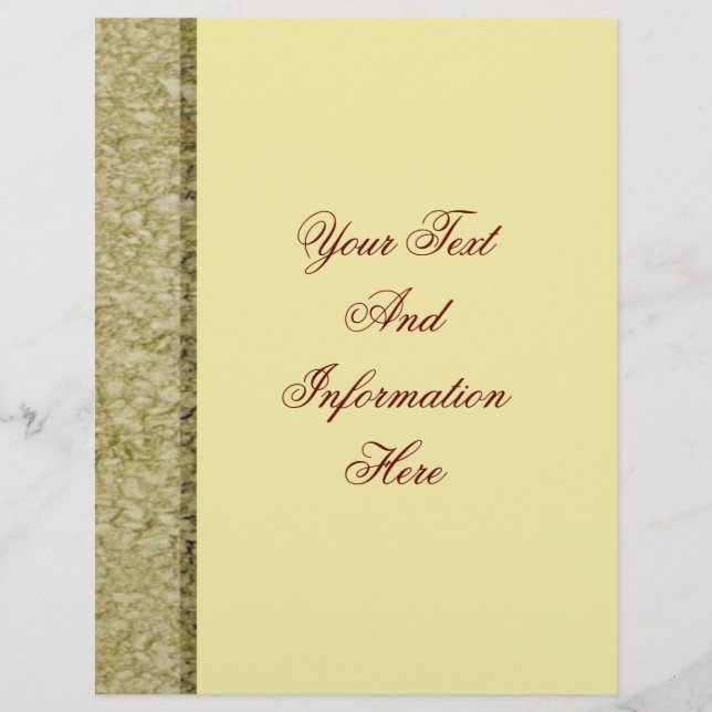 Khaki Sand Stone Flyer (Front)