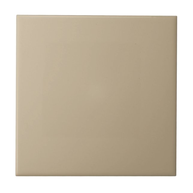 Khaki Solid Colour Ceramic Tile (Front)