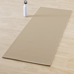 Khaki Solid Colour Yoga Mat