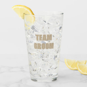 Khaki Team Groom Bachelor Party Glass