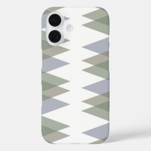 Khaki triangles iPhone 16 case