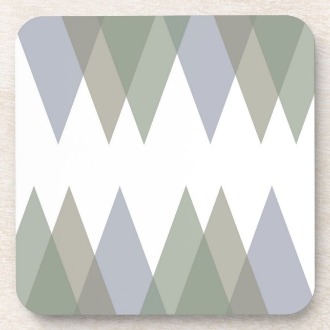 Khaki triangles coaster (Front)