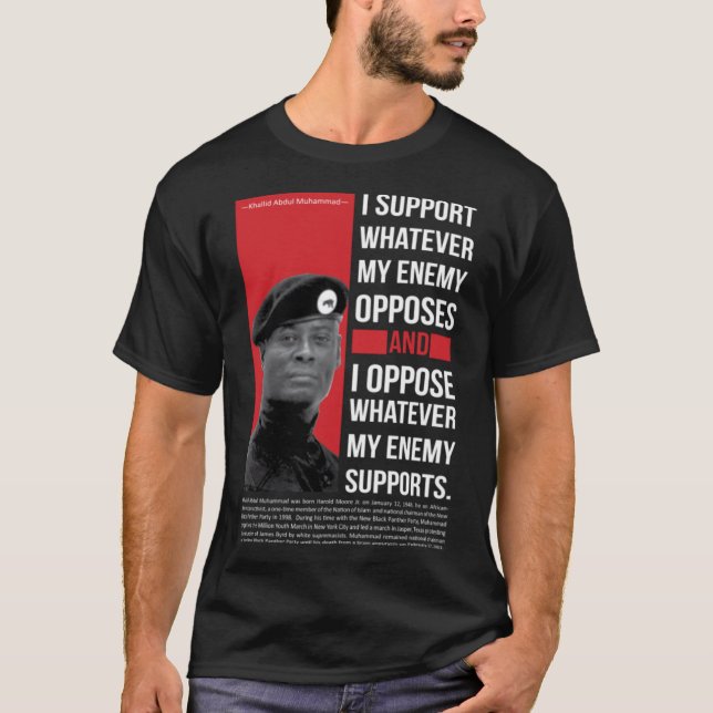 Khalid Abdul Muhammad quote T-Shirt (Front)