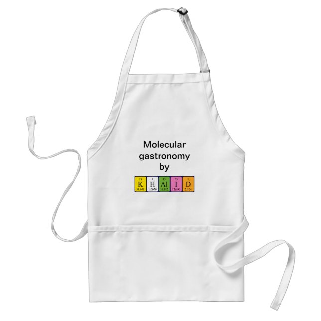 Khalid periodic table name apron (Front)
